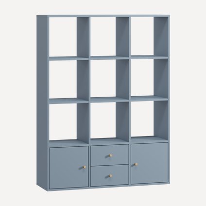Стеллаж Кейн 2-112x149 Голубой