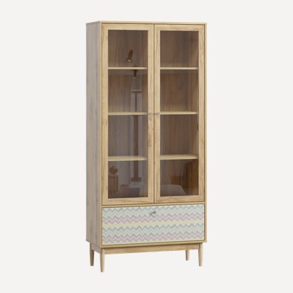 Витрина Тайрон 2-92x200 Шеврон