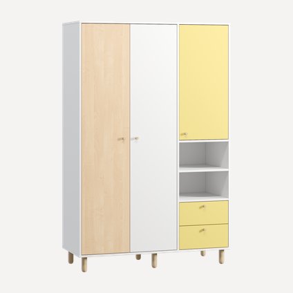 Топсалы шкаф Dikins - 3 Mustard Plywood