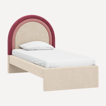 Кровать Рунда 90 Barhat Light Pink