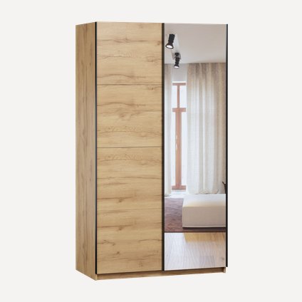 Шкаф-купе Инмарк-2-120-220 Дуб Золотистый