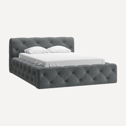 Кровать Фиори 160 Velvet Grafit