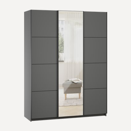 Шкаф-купе Инмарк-3-180-240 Графит