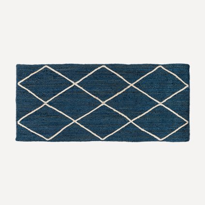 Ковер Джут-Этник-Dark-Blue 70x160