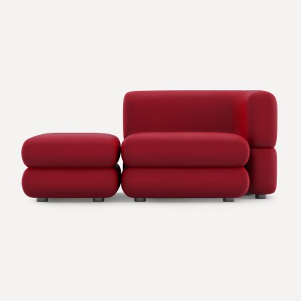 Диван модульный Brera-2 Velour Cherry