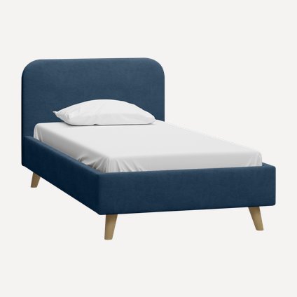 Кровать Лайтси 90 Velvet Navy Blue