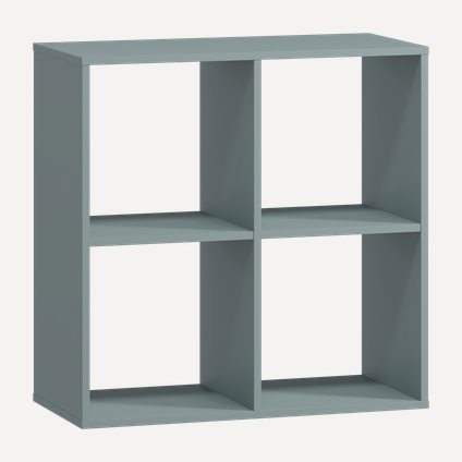 Стеллаж Кейн 4-75x75 Серо-зеленый