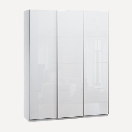 Шкаф-купе Итан-3-210-230 Glass Triple Белый