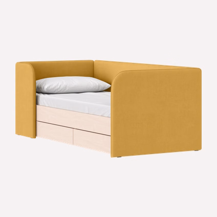 Балалар төсегі Moddi 90 Velvet Yellow