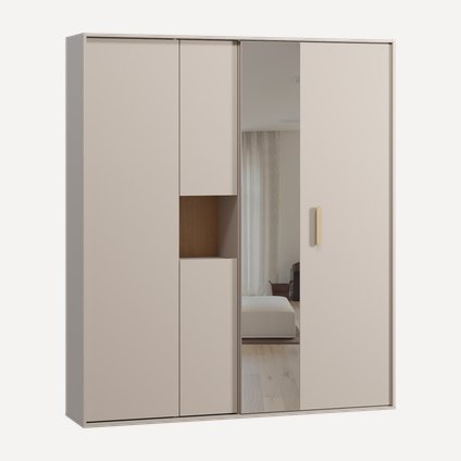 Шкаф-купе Бладвен 3-180x210 Латте