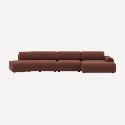 Диван модульный Маиль-4 Textile Marsala