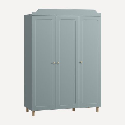 Топсалы шкаф Велди 3-135x192 Серо-зеленый