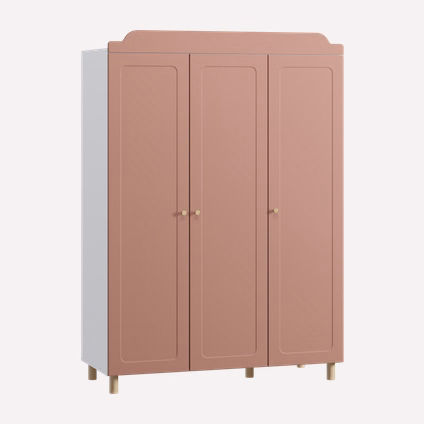 Топсалы шкаф Велди 3-135x192 Розовый