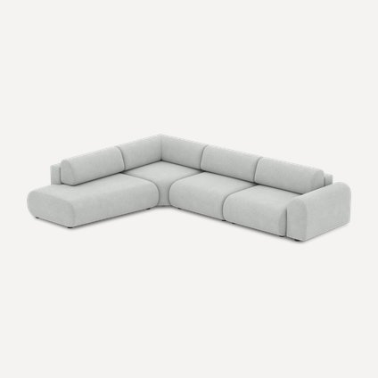 Диван модульный Маиль-5 Textile Silver
