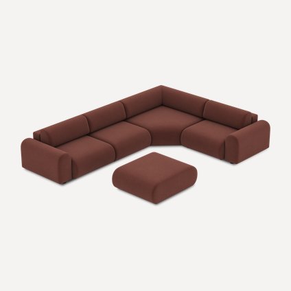Диван модульный Маиль-6 Textile Marsala
