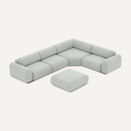 Диван модульный Маиль-6 Textile Silver