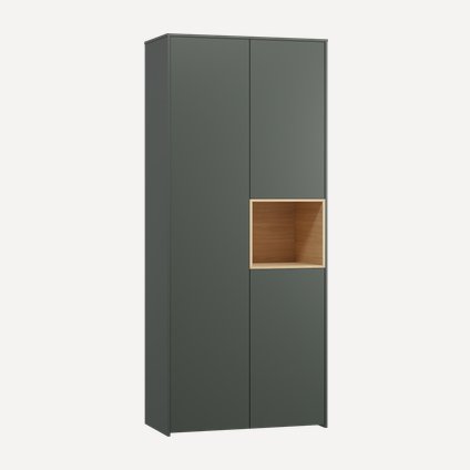 Топсалы шкаф Висмар 2-103x240 Темно-зеленый