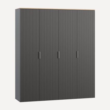Топсалы шкаф Енссон 4-180x210 Графитовый
