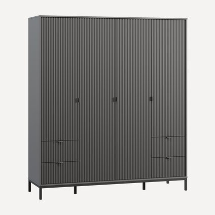 Топсалы шкаф Трейвис 4-181x205 Графитовый