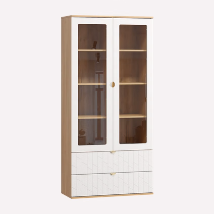 Витрина Монблан 2-93x195 Грань Белый