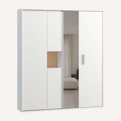 Шкаф-купе Бладвен-180-210 White Plywood