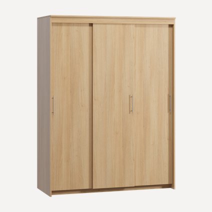 Шкаф-купе Тебар 3-150x200 Дуб Барбера без зеркал