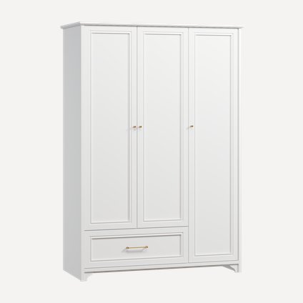 Распашной шкаф Монтео 3-137x200 Белый