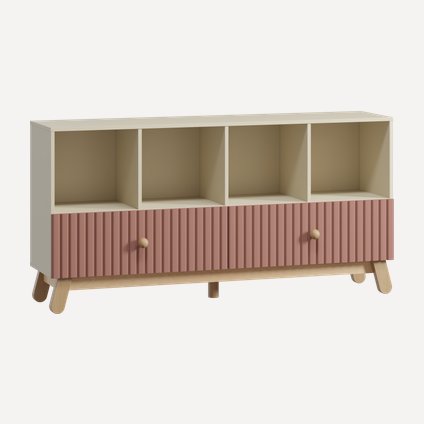 Стеллаж детский Финни 155x78 Розовый