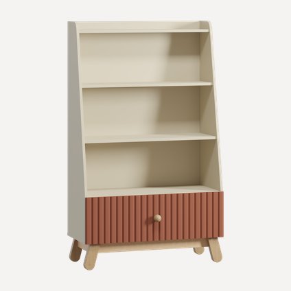Стеллаж детский Финни 85x142 Терракотовый