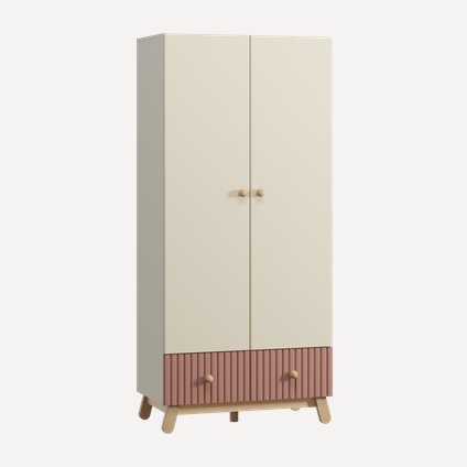 Шкаф детский Финни 2-96x210 Розовый