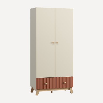 Шкаф детский Финни 2-96x210 Терракотовый
