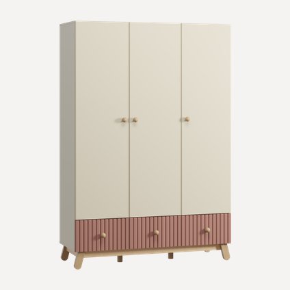 Шкаф детский Финни 3-144x210 Розовый
