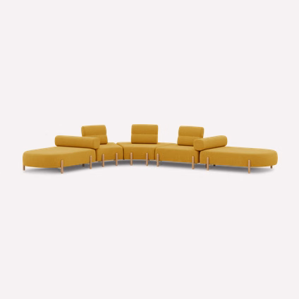 Диван модульный Альди-6 Bucle Yellow