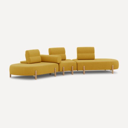 Диван модульный Альди-4 Bucle Yellow