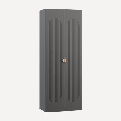 Распашной шкаф Луми 2-90x242 Графитовый