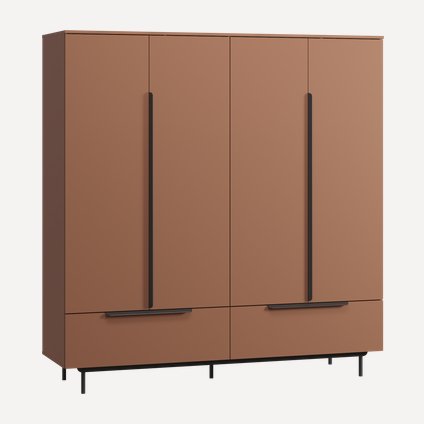 Распашной шкаф Квелен 4-192x200 Терракотовый