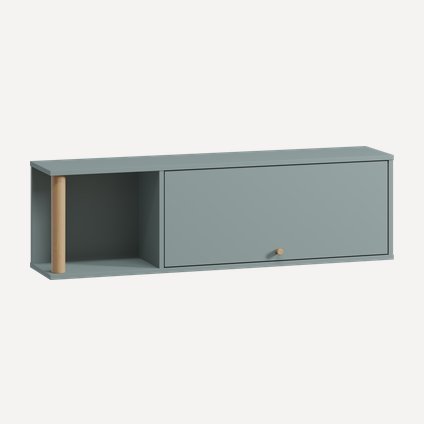 Полка Дикинс 120x35 Серо-зеленый\