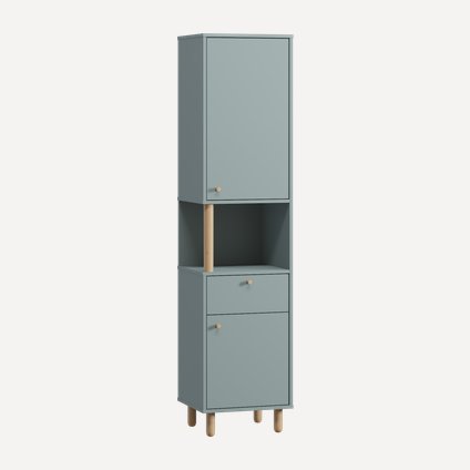 Стеллаж Дикинс 45x190 Серо-зеленый