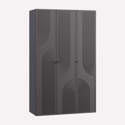 Распашной шкаф Монсон 3-135x222 Графитовый