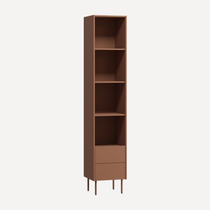 Стеллаж Дигарс 43x220 Терракотовый