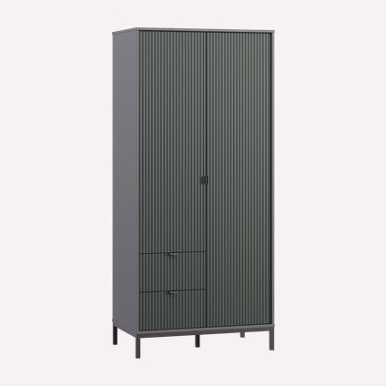 Распашной шкаф Трейвис 2-93x205 Темно-зеленый