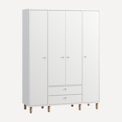 Шкаф детский Лэтти 4-140x190 Белый