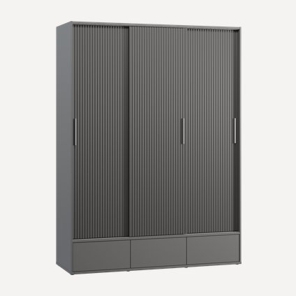 Шкаф-купе Беррингтон 3.1-207x240 Графитовый