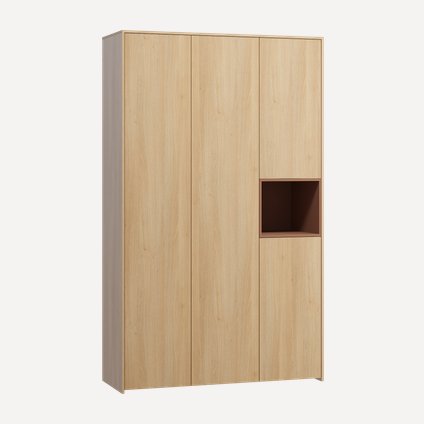 Распашной шкаф Висмар 3-153x240 Дуб Барбера