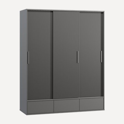 Шкаф-купе Беррингтон 3.1-177x220 Графитовый