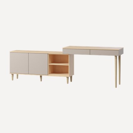 Стол-тумба Элвуд-3 Latte Plywood