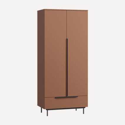 Распашной шкаф Квелен 2-96x220 Терракотовый