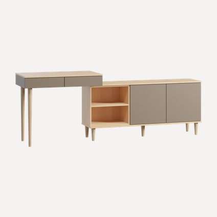 Стол-тумба Элвуд-1 Gene Latte Plywood