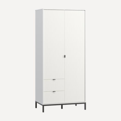 Распашной шкаф Трейвис 2-93x205 Белый