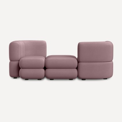 Диван модульный Брера-3 Velour Lilac